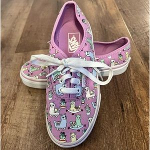 Vans Purple Llama Size 2 Lace Up Sneakers